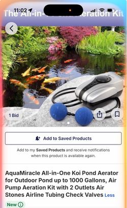 AquaMiracle All-in-One Koi Pond Aerator Kit