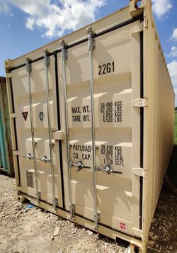 NEW 20ft Beige One Trip Shipping Containers For Sale