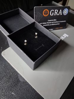 D vvsl GRA Certified Moissanite Earrings