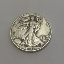 1943 reverse walking liberty half dollar silver coin