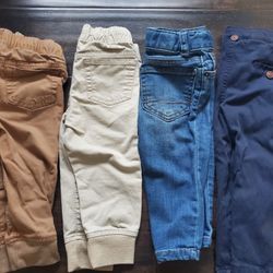 Boys Winter Clothing Bundle - Size 18M - 24M Long Pants, button up shirts, Footed Pjs and more!