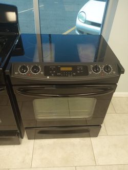 G.E Black Slide Inn Stove