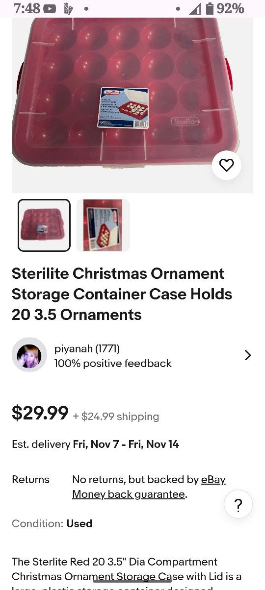 Sterilite Christmas Storage Containers