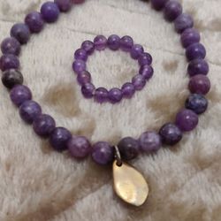 Amethyst Ring And Bracelet 