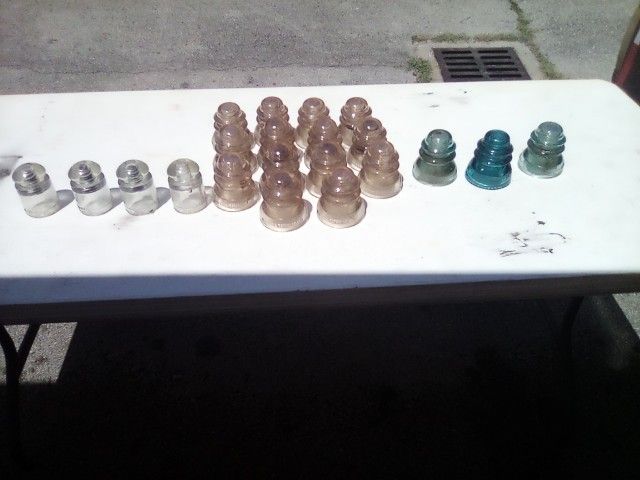 Antique Glass Telephone Pole Insulators