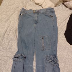 Cargo blue jeans