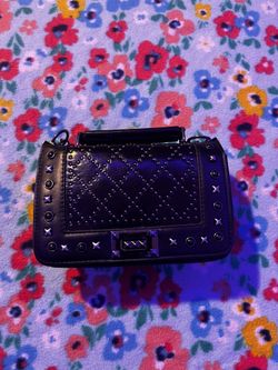 Black Bag With Silver Jewels