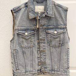 MAJE DENIM VEST WOMAN SIZE M