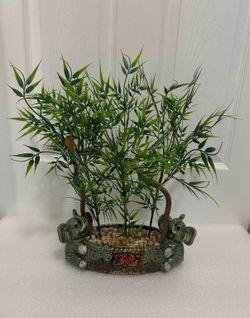 Handmade 18" Artificial Bamboo Plant