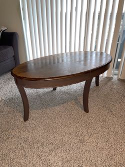 Large oval center table