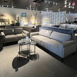 Grey Sofa And Loveseat