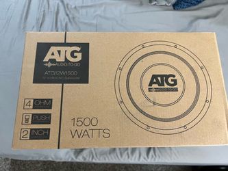 ATG 12” 1,500 Watt Subwoofer Brand New Unopened