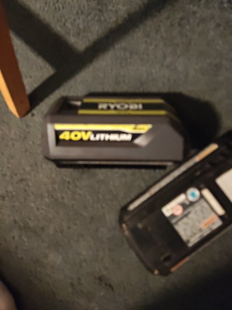 RYOBI 40V LITHIUM BATTERY