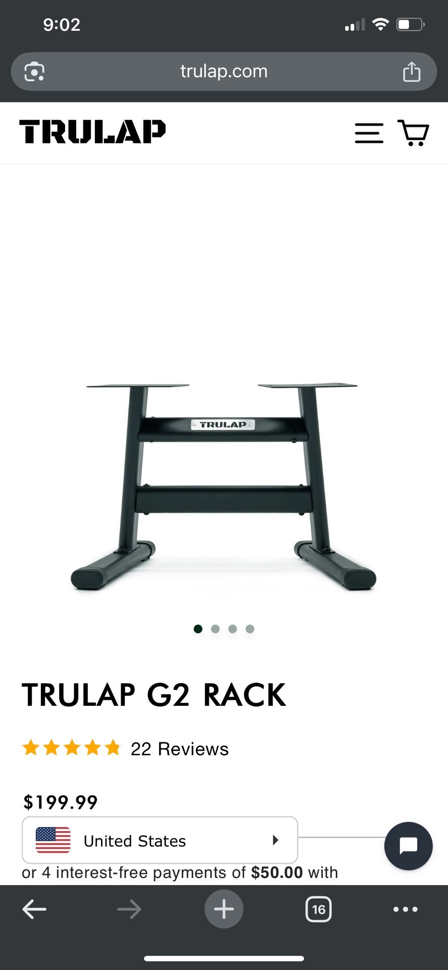 Trulap G2 Dumbbell Rack Stand