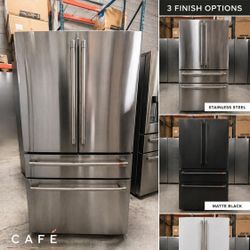 Cafe
28.7 cu. ft. Smart Four Door French Door Refrigerator in Matte with Dual-Dispense Autofill Pitcher, Built-In WiFi