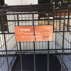 Dog Crate - I crate 1530 Single Door Folding Flat