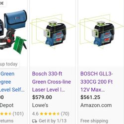 Brand New Milwaukee Tools And Bosch Laser Levels 