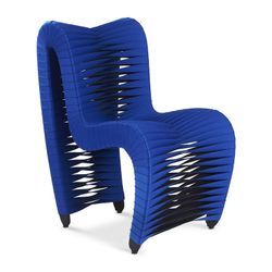 Seat Belt Dining Chair, Blue