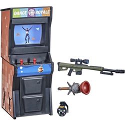 Fortnite Victory Royale Series Arcade Collection Orange Arcade Machine Collectible Toy with Accessories - Ages 8 and Up, 6-inch