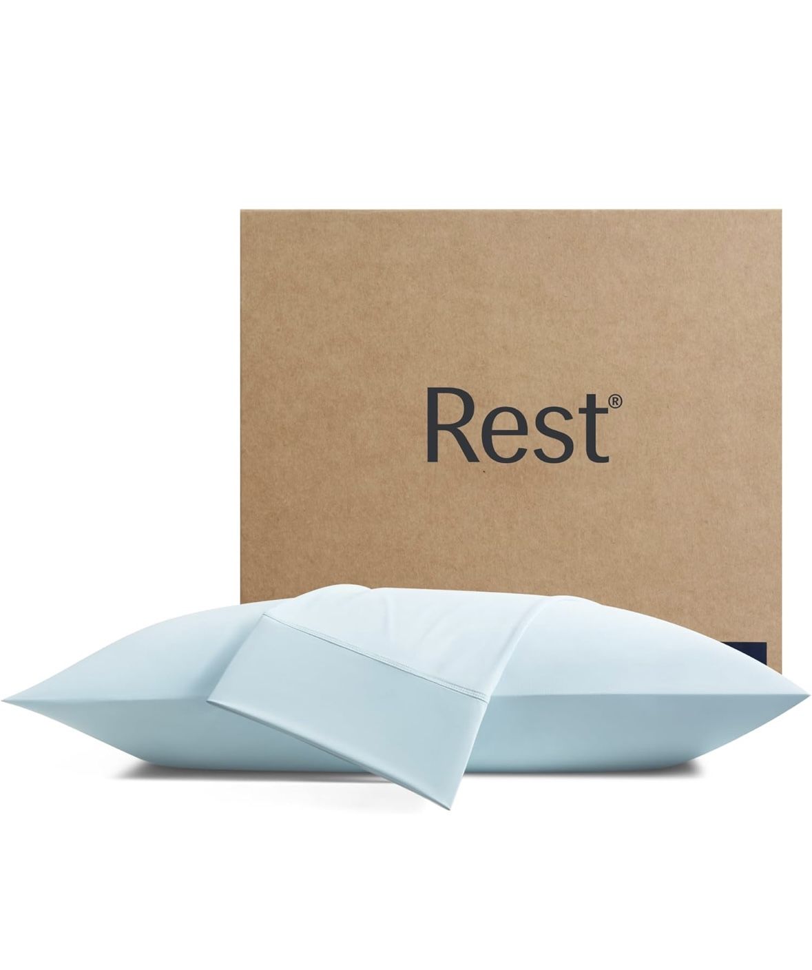REST® Evercool Cooling Pillowcases King - 2 Pillowcases for Sensitive Skin, Silver Infused Fabric