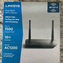 Linksys AC1200 Dual Band Wifi 5 Router 
