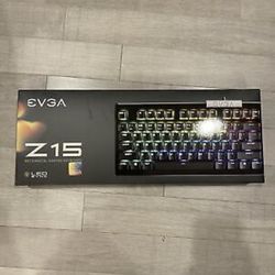 Brand New Sealed EVGA Z15 RGB Gaming Keyboard RGB LED Mechanical