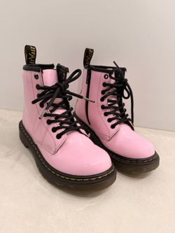 Dr Martens Kids Pink Boots Size 12