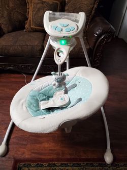 Cradle 'n Swing

 White And Green Color