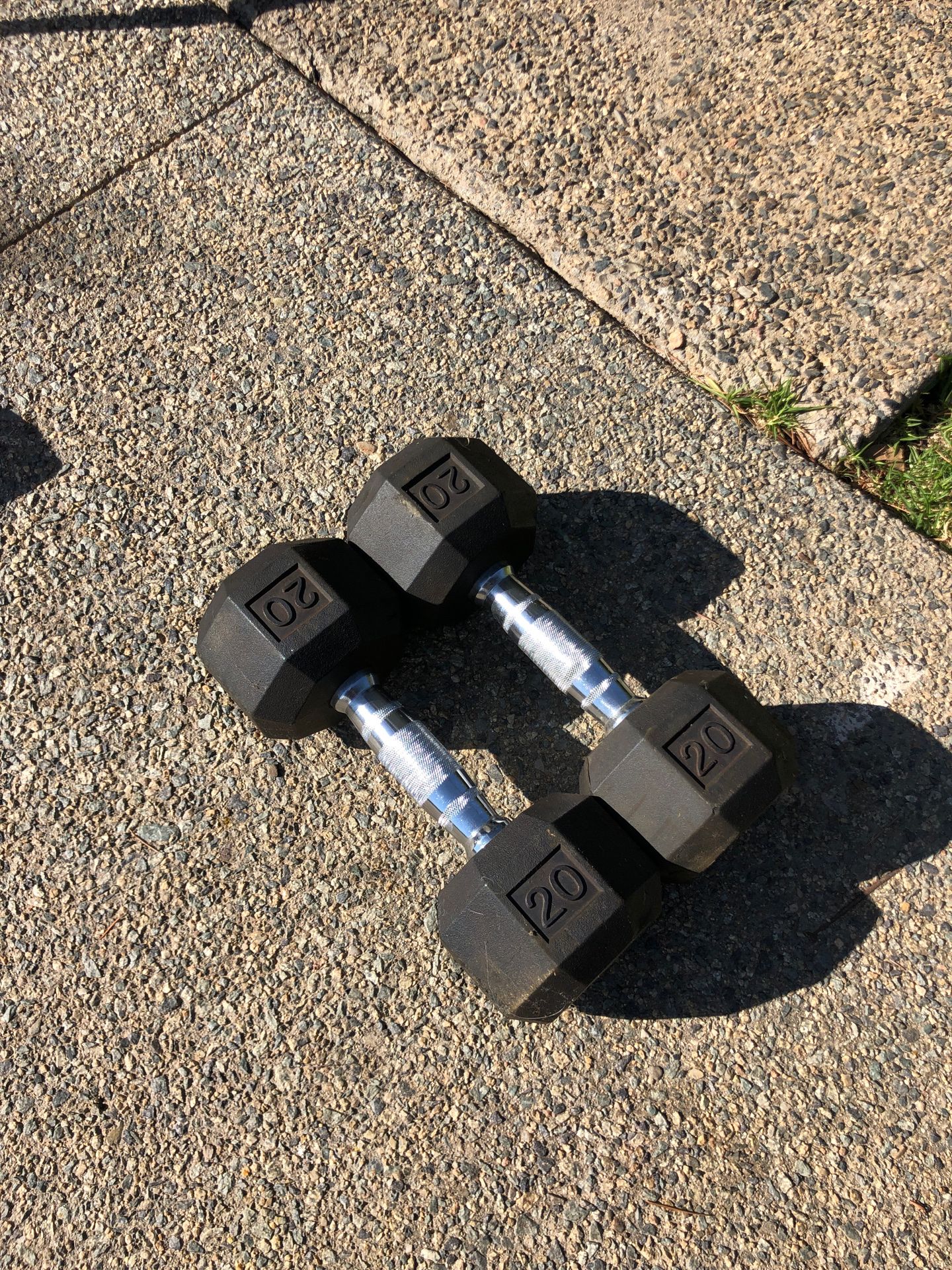 20 lb set of hand weights