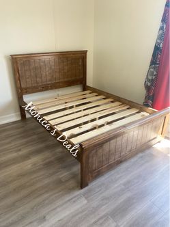 Full Solid Wood Bed Frame $360