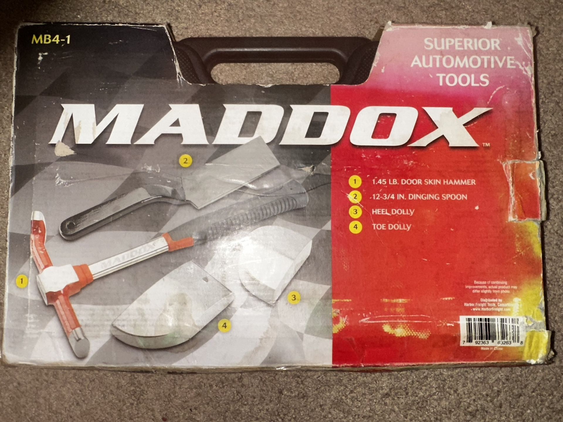 NEW Maddox MB4-1 Superior Automotive Tools Door Skin Repair 4-Piece Kit