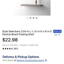 Floating Shelf