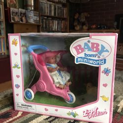 Brand New Baby Born Miniworld (Baby + Stroller) 
