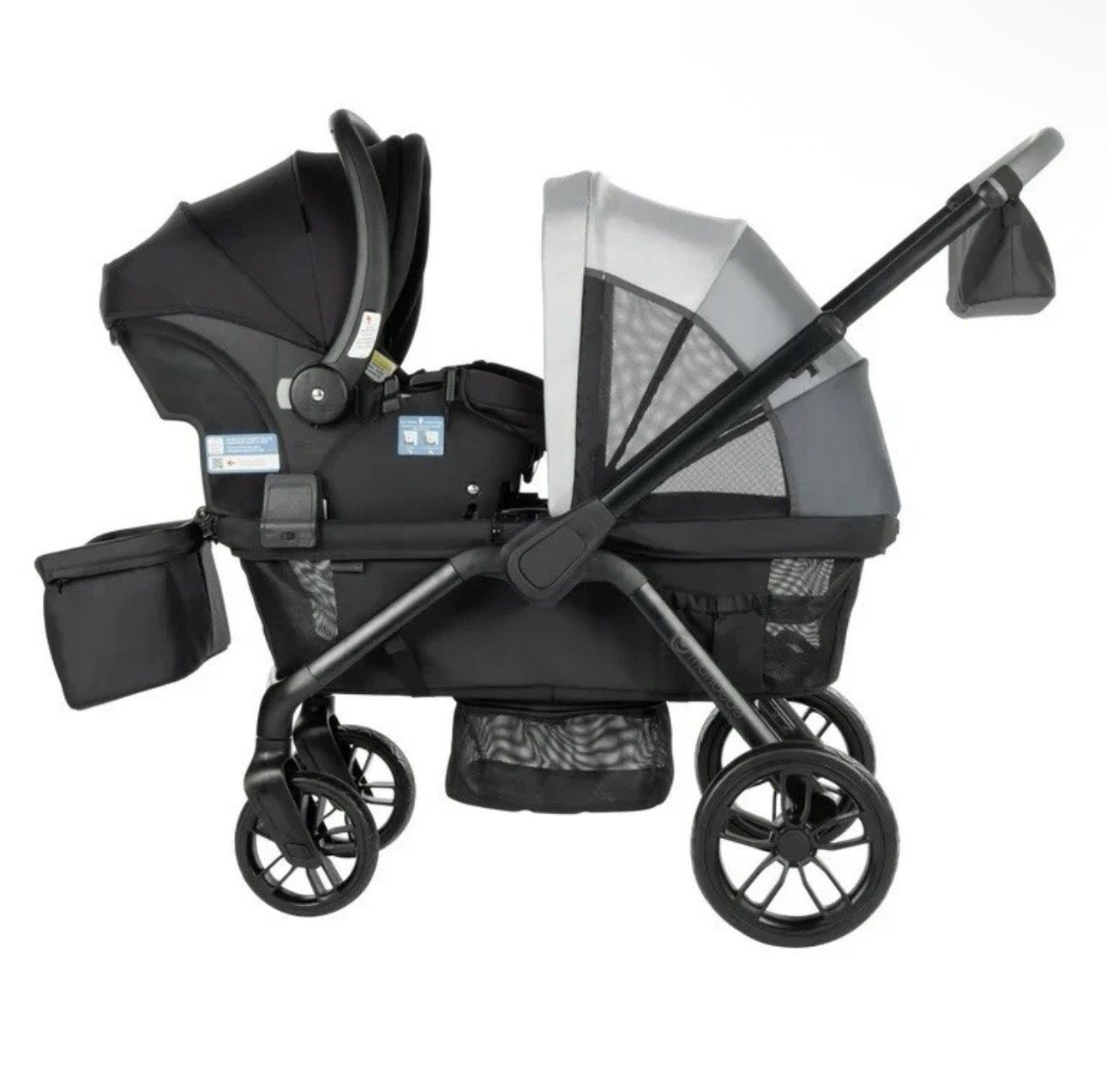 Monbebe Everyday Outings Wagon Stroller, Cobblestone Grey, Toddler