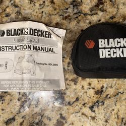 Black & Decker Bullet Laser Level with storage/belt pouch