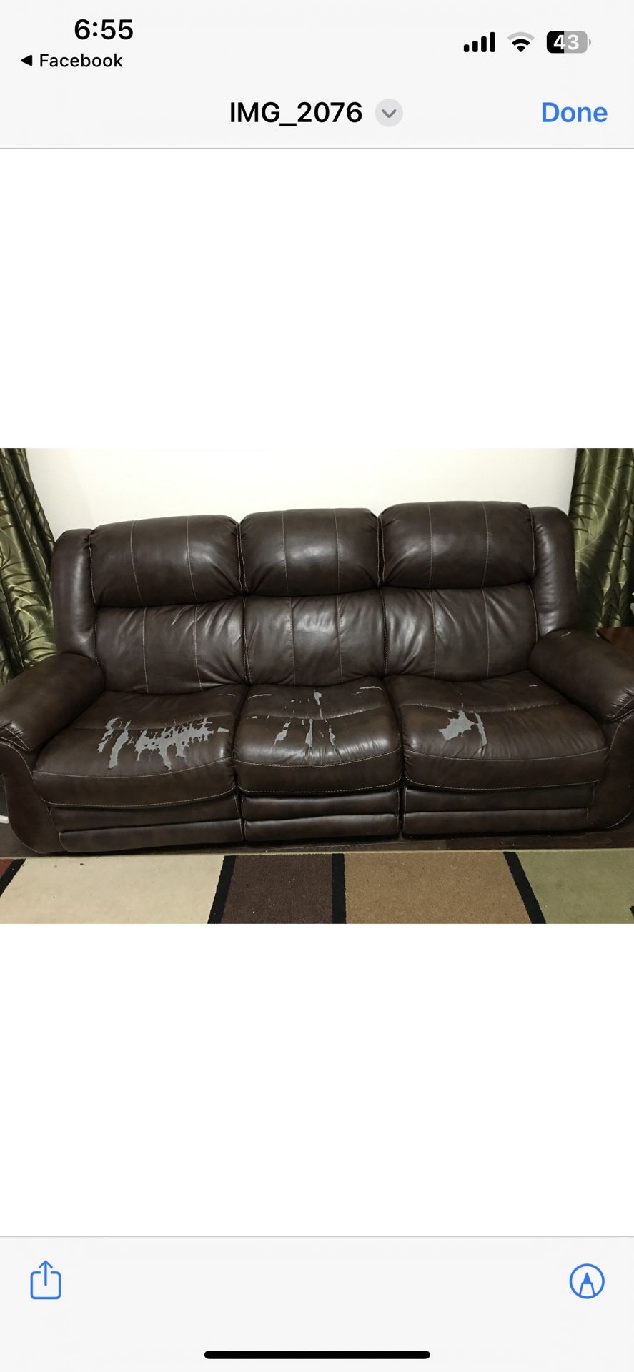 Electric Recliner Couch (count2)