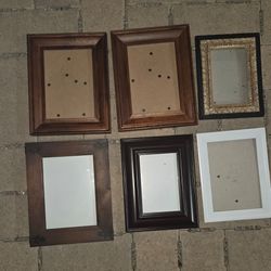 Lot of 6 Assorted Picture Frames