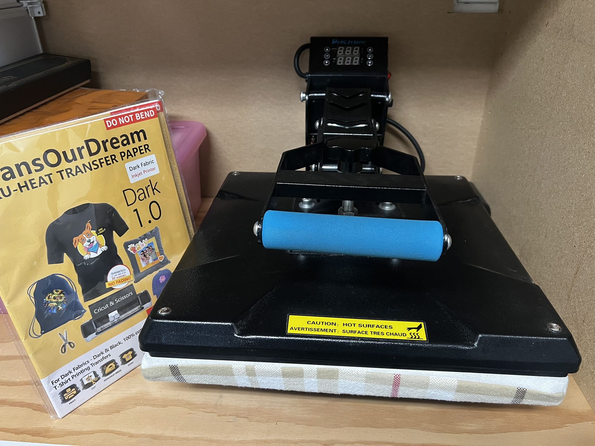 Delclynee 15" x 15" High Pressure Heat Press Machine for T Shirts, Industrial-Quality Digital Sublimation Printer