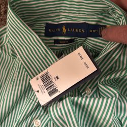 Polo Ralph Lauren Button Down Slim Fit Men’s Médium Long Sleeve