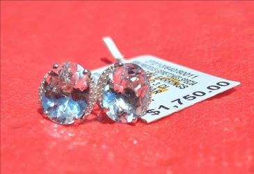 Aquamarine & Gold Earrings