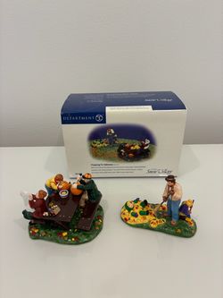 Department 56 preparing for Halloween accessory set of 2 the original snow village