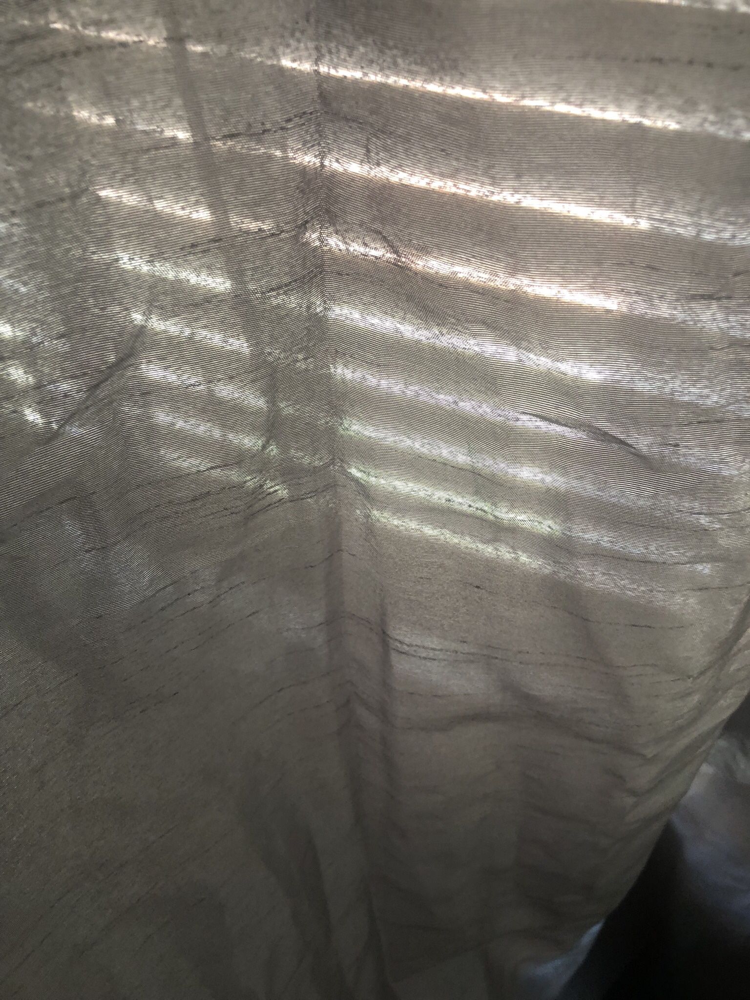 Gray and silver curtains 3 peice