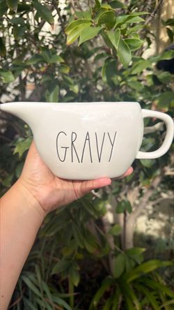 Rae Dunn GRAVY Ceramic Gravy Boat