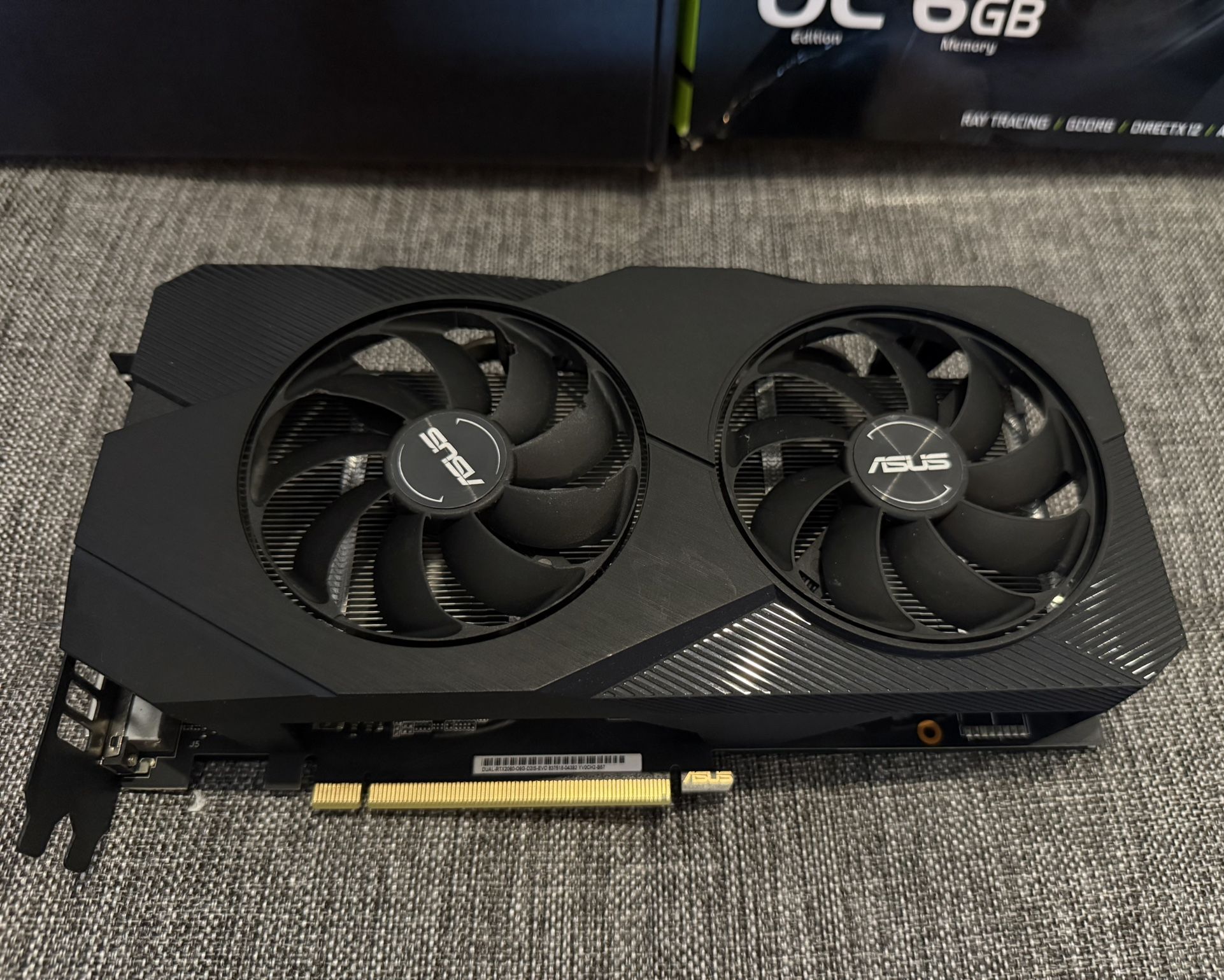 Used ASUS GeForce RTX 2060 EVO OC Edition DUAL-RTX2060-O6G-EVO