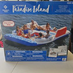 Paradise Inflatable Bench Floating Island Cooler