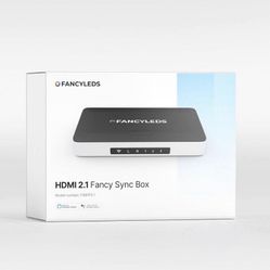 USED Fancyleds HDMI 2.1 Fancy Sync Box Streaming Media Player Syncing Device; 4K 120Hz, HDR, Movies Supported (for 55" to 65" TVs)