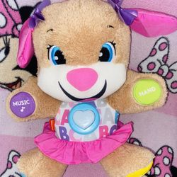 Fisher-Price Laugh & Learn Smart Stages Sis Puppy Plush Learning Toy for Baby, Infants and Toddlers, 6 months and up