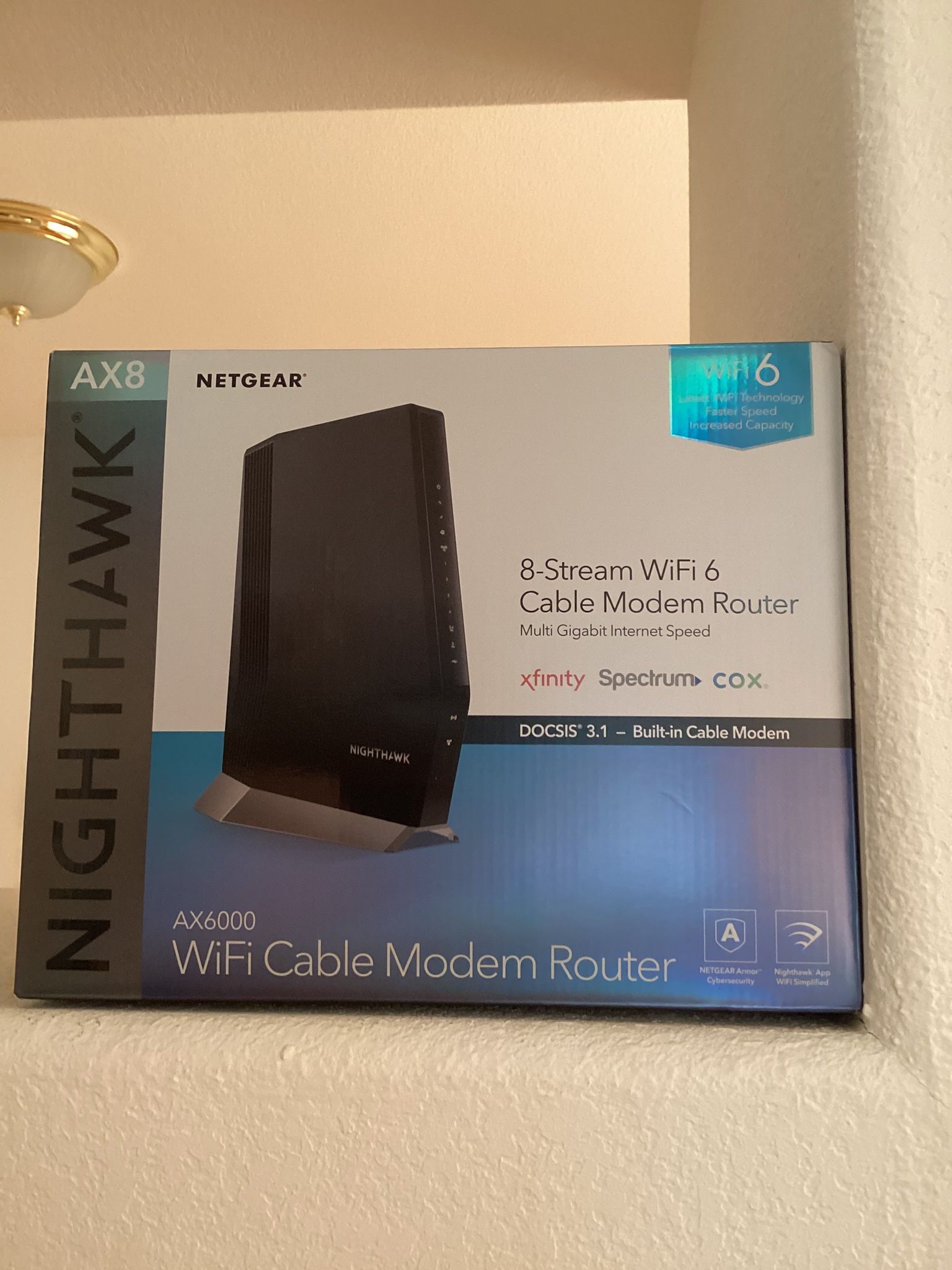 Night Hawk WiFi 6 Cable Modem Router