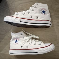White converse Youth Size 13