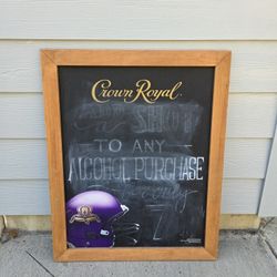 Crown Royal Chalkboard